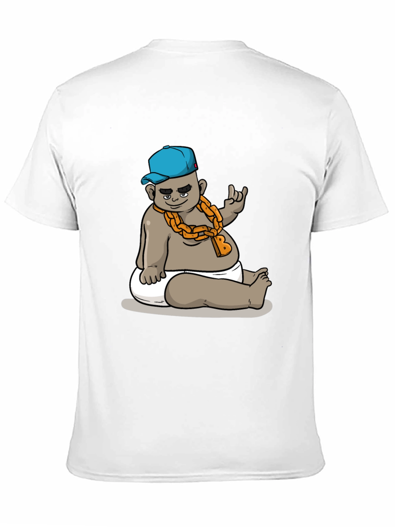 Cool Baby Cartoon Graphic Black T-Shirt