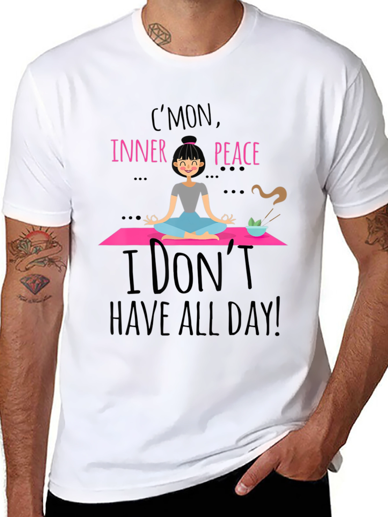 Inner Peace T-Shirt - Yoga Humor Tee