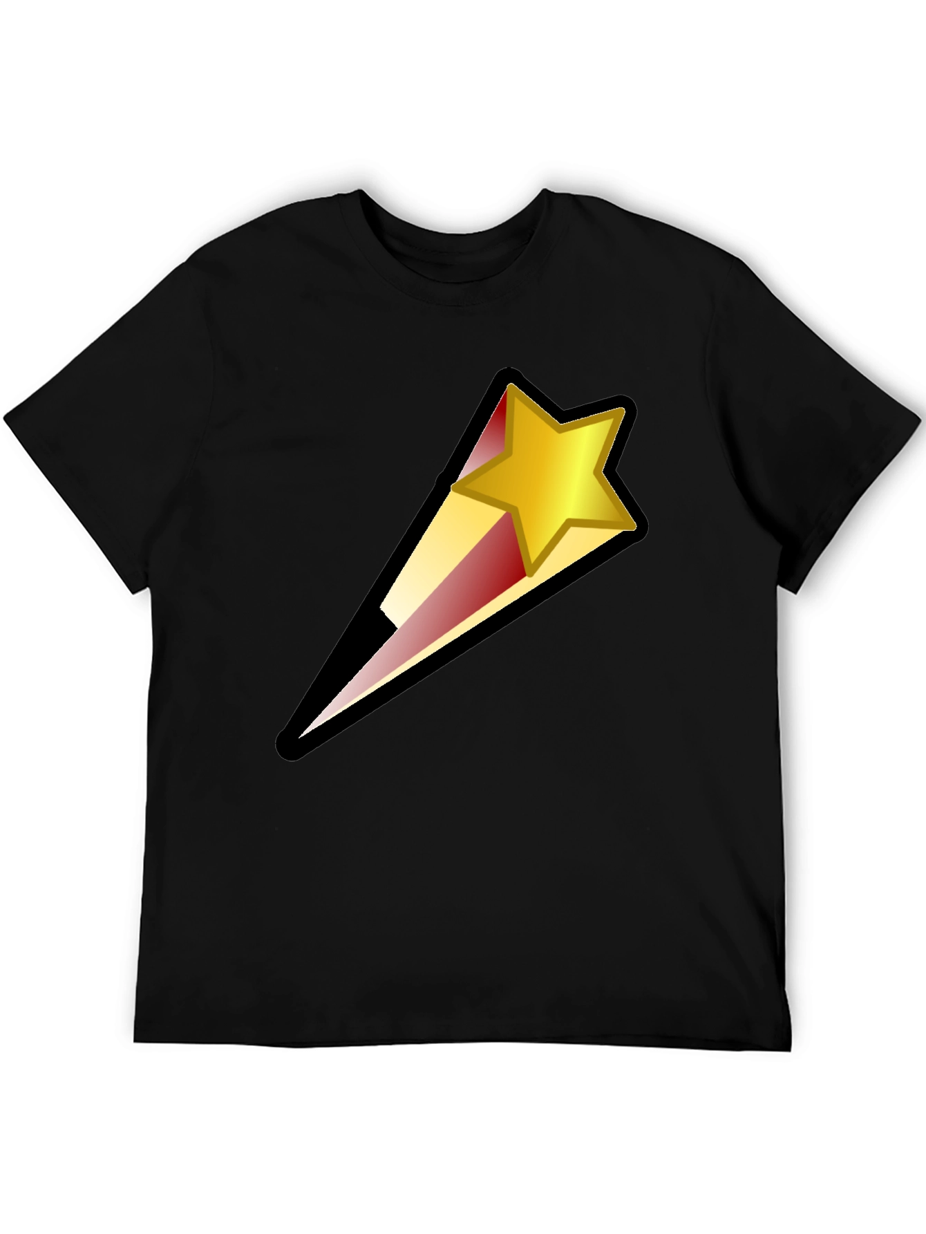 Shooting Star Graphic Black T-Shirt