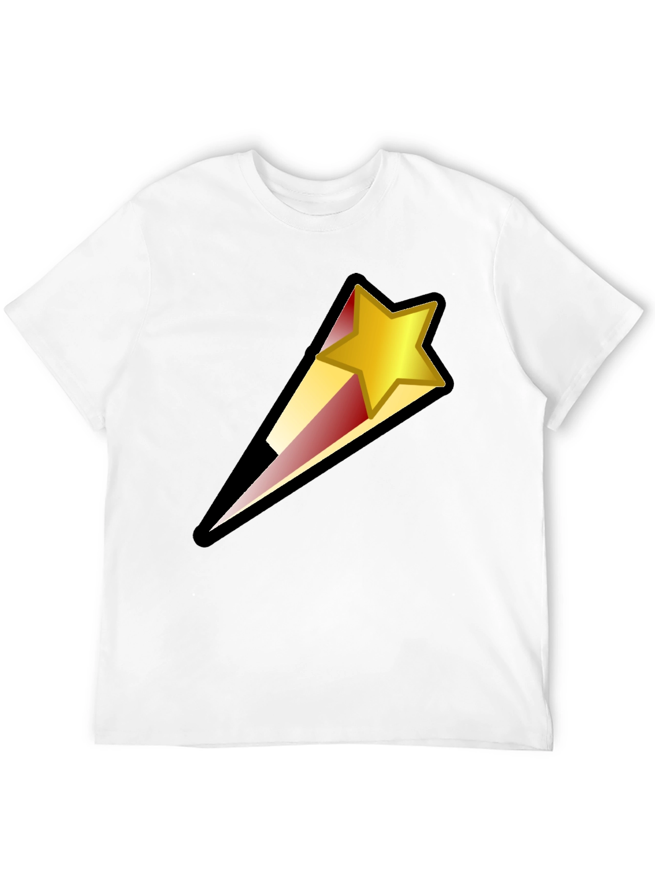 Shooting Star Graphic Black T-Shirt
