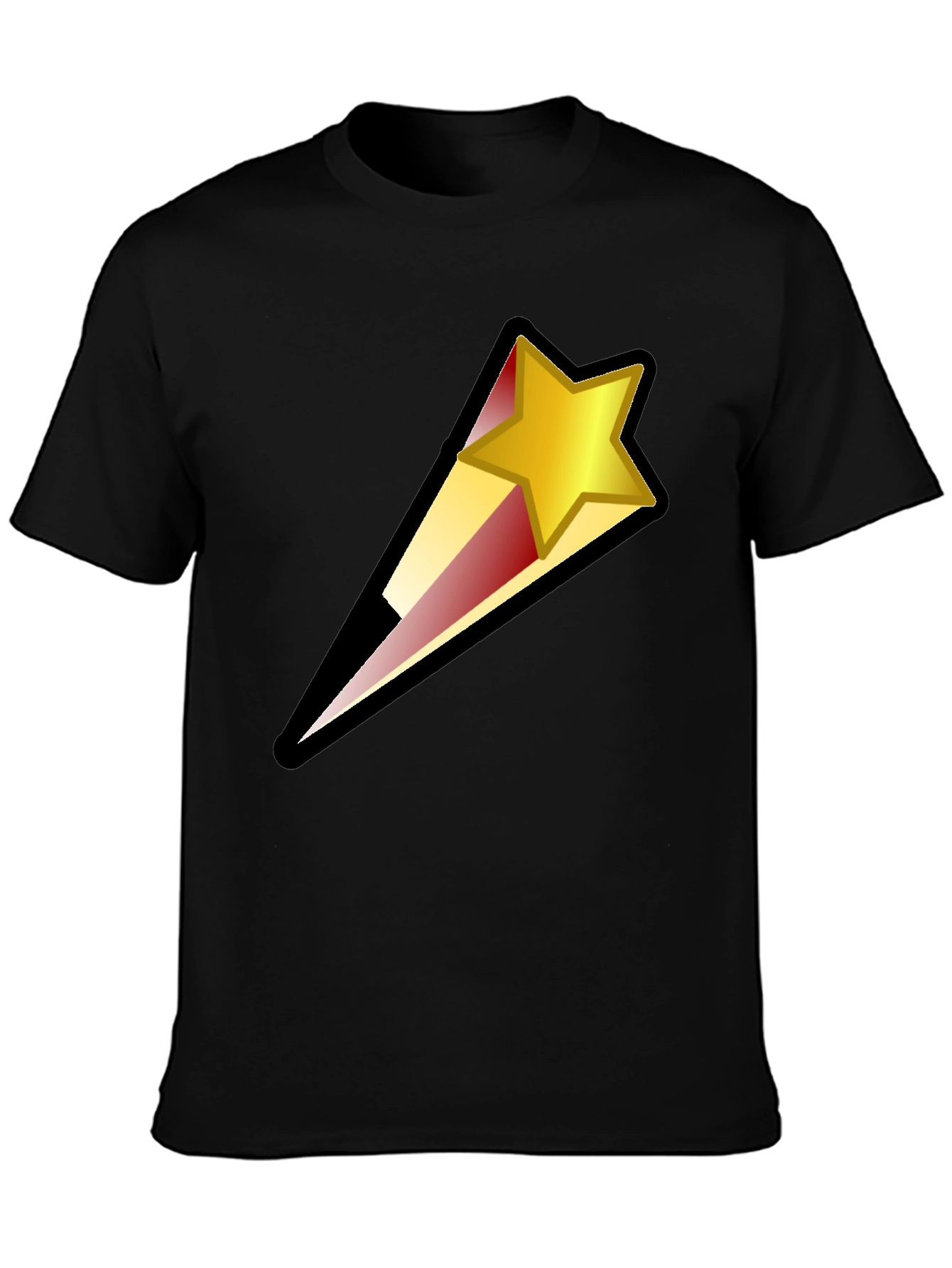Shooting Star Graphic Black T-Shirt