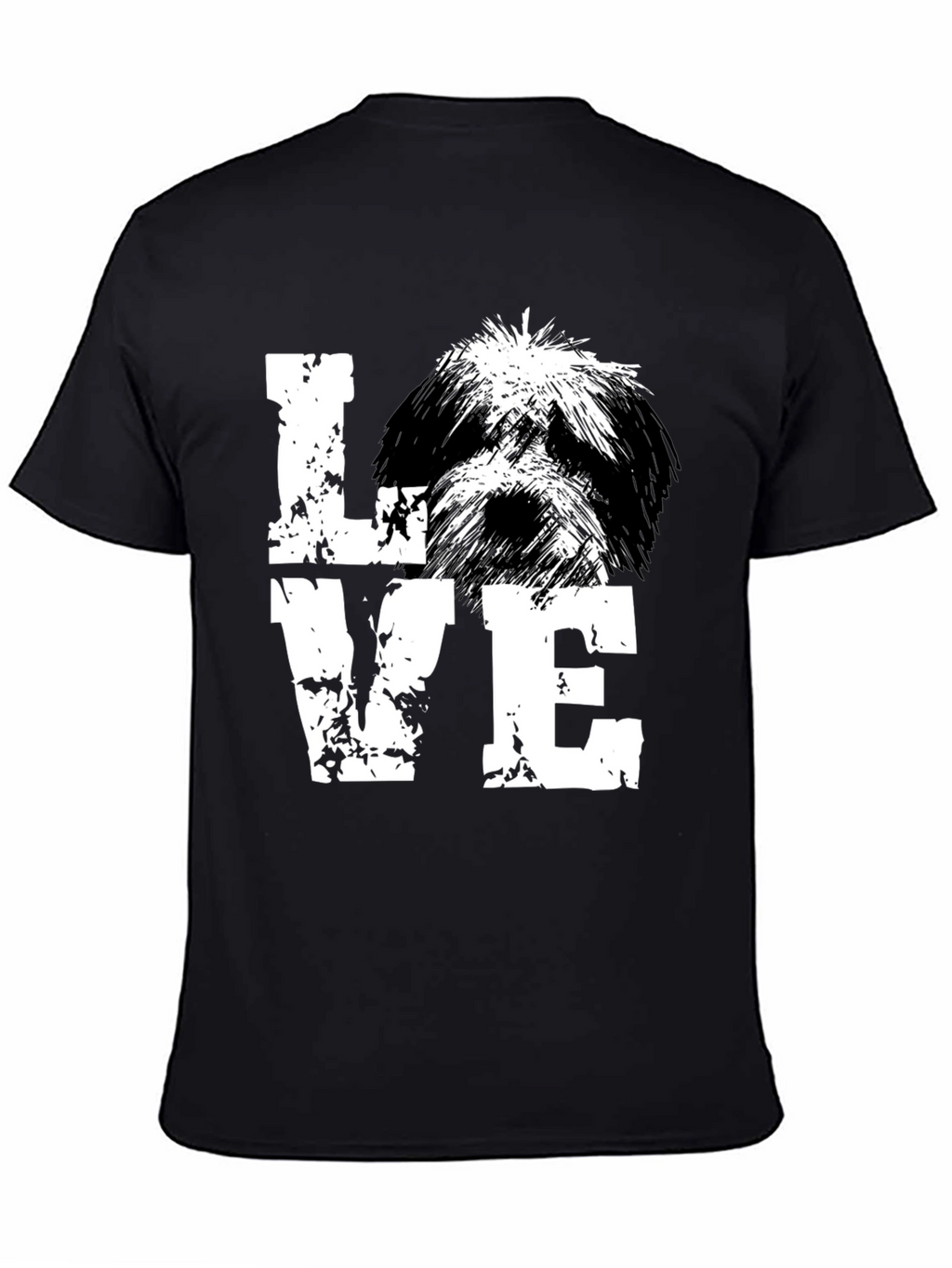 Love Shih Tzu Black T-Shirt