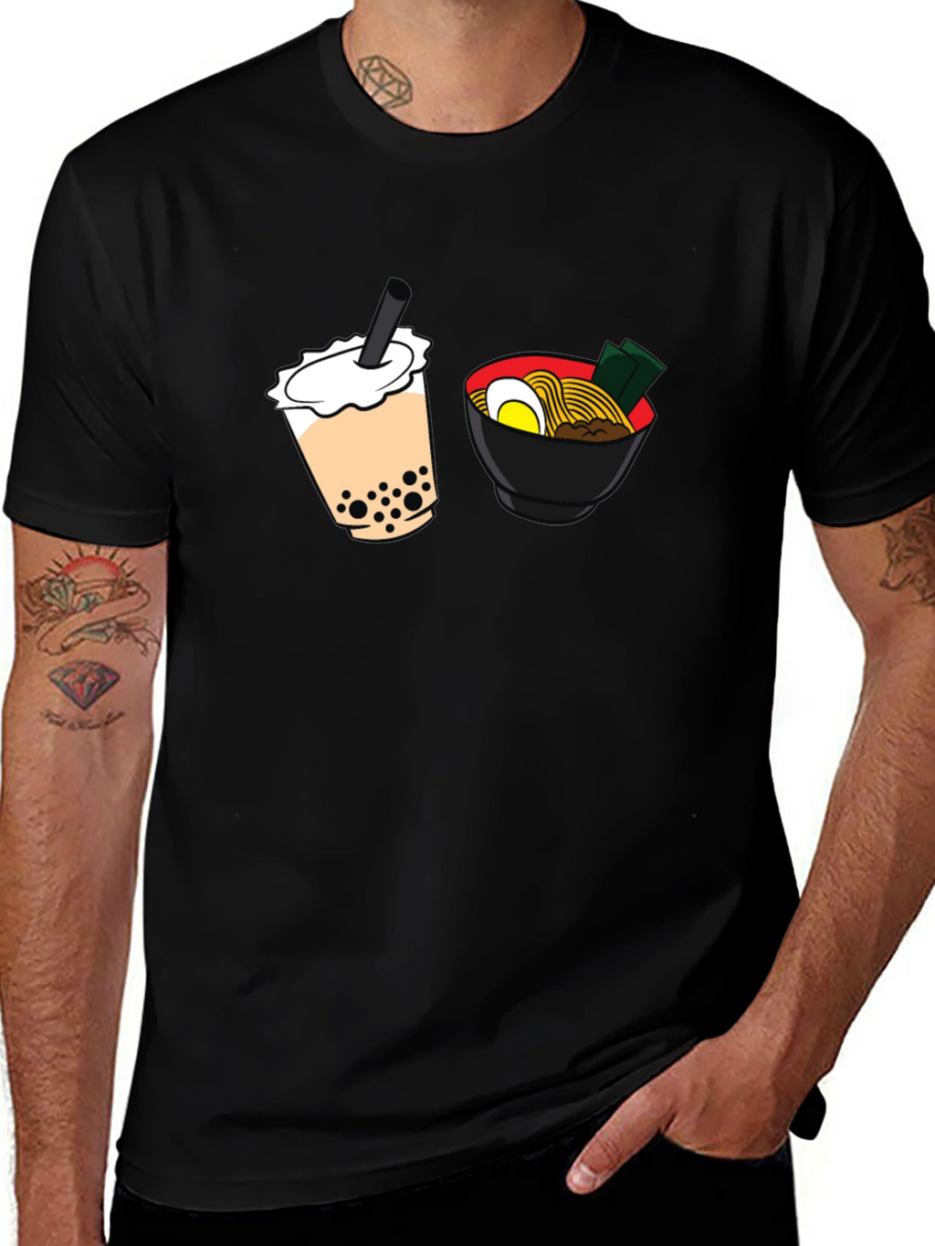 Boba & Ramen Graphic T-Shirt