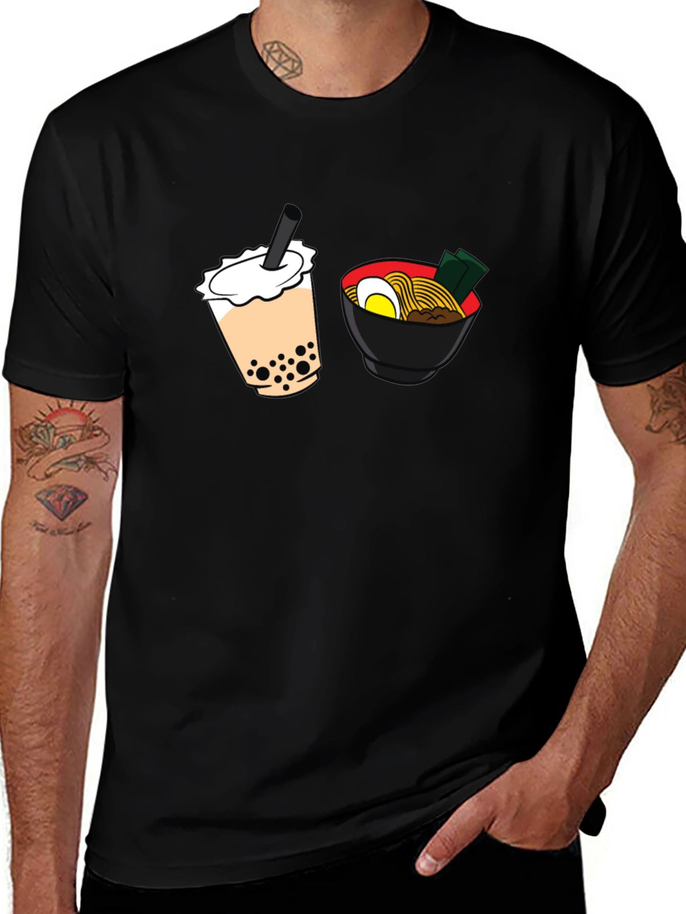 Boba & Ramen Graphic T-Shirt