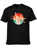 Rock On Drummer Graphic Tee