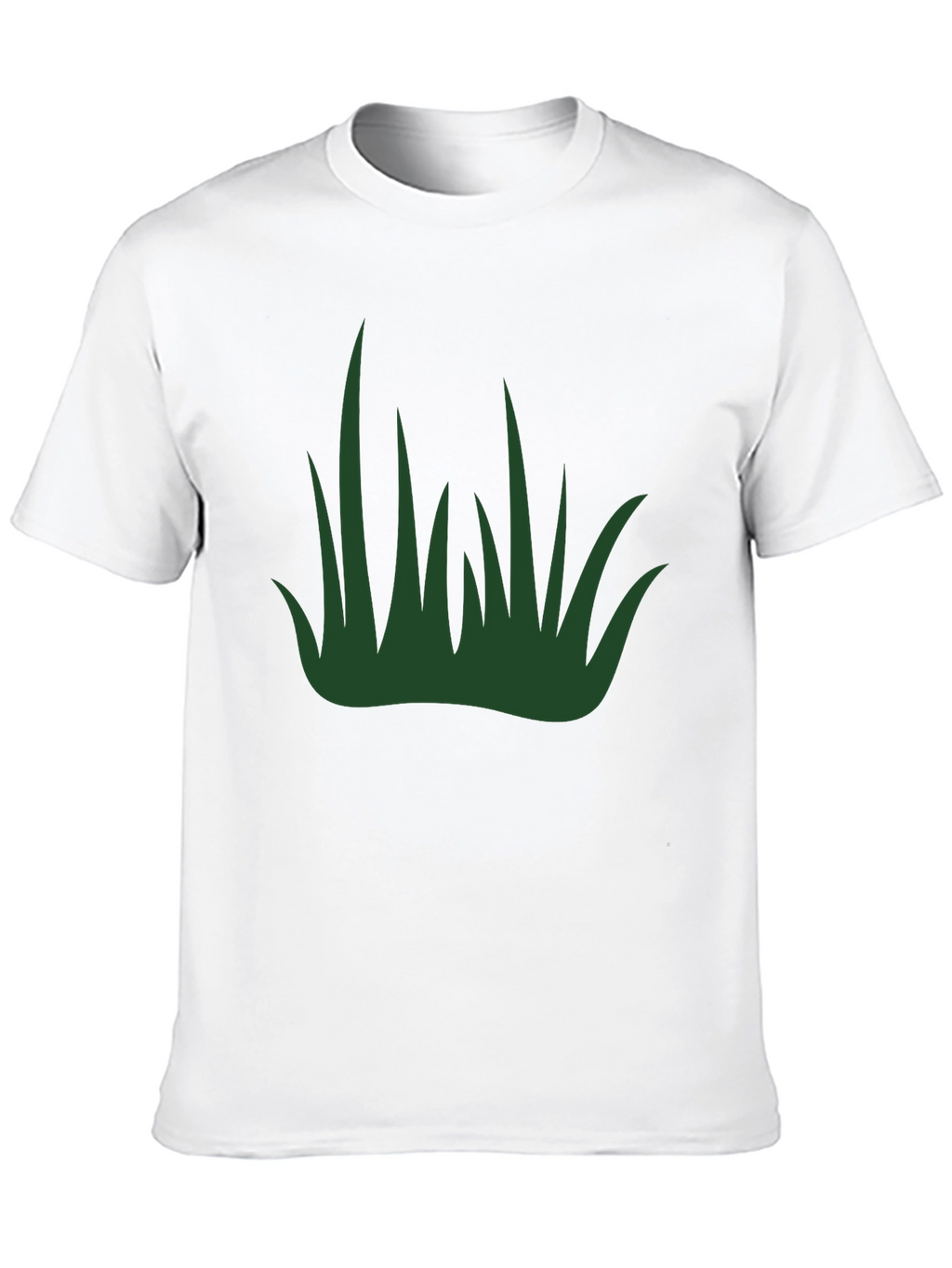 Green Grass Graphic Black T-Shirt