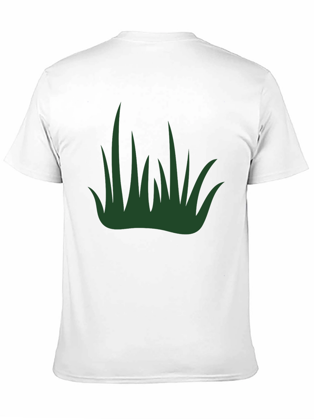 Green Grass Graphic Black T-Shirt