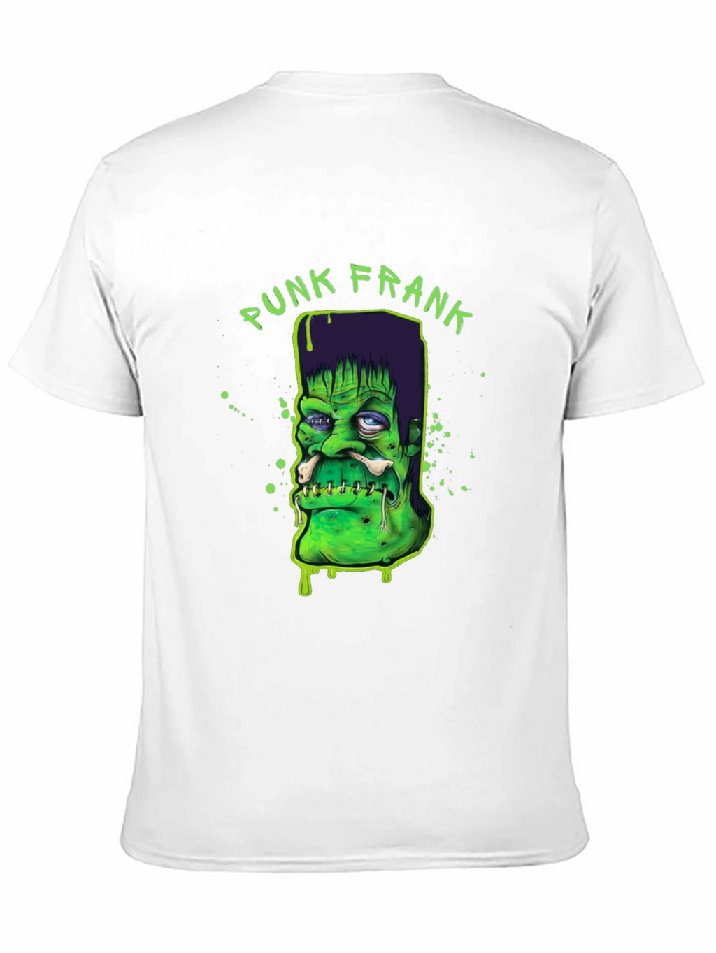 Punk Frank Graphic Tee - Cool Halloween Shirt