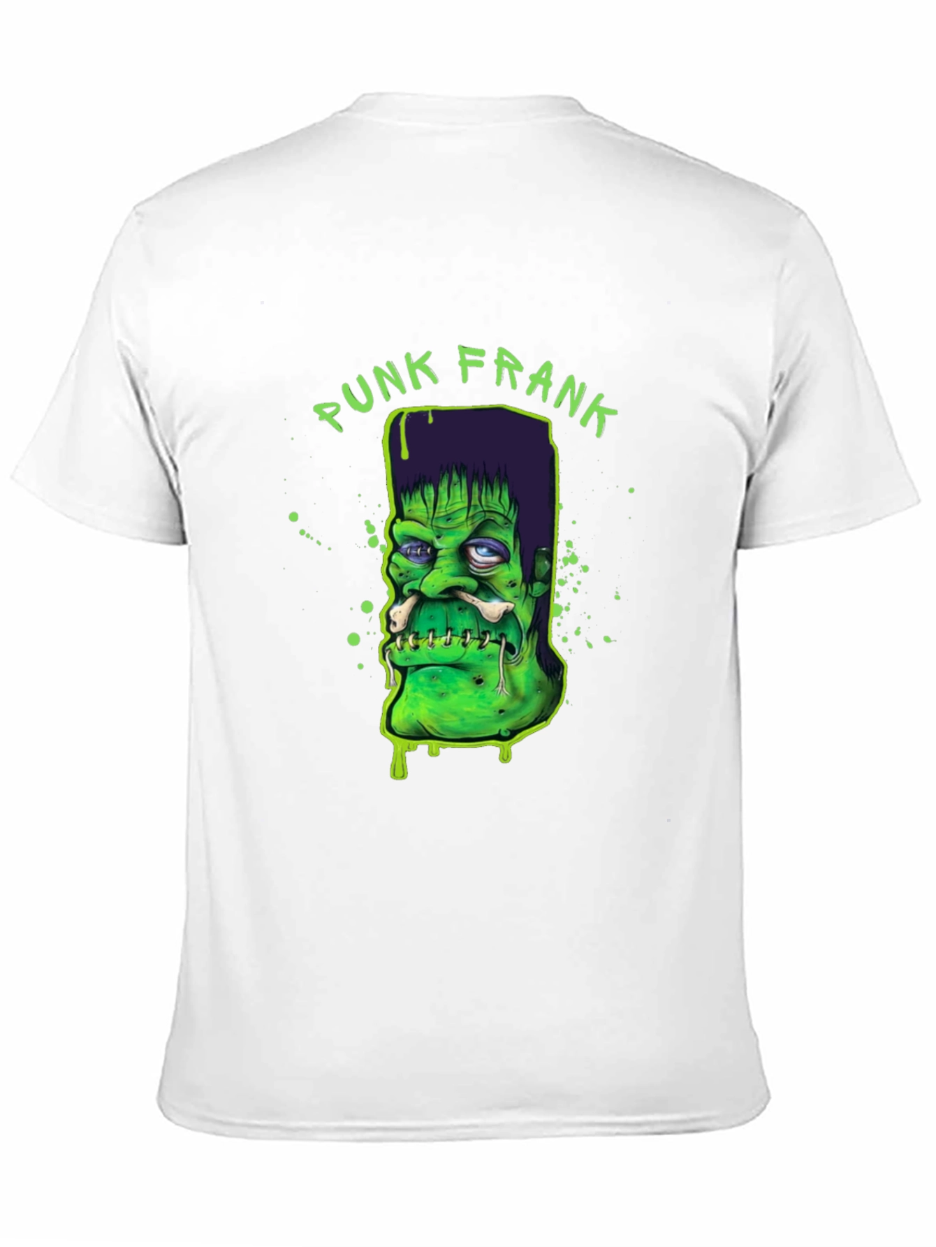 Punk Frank Graphic Tee - Cool Halloween Shirt