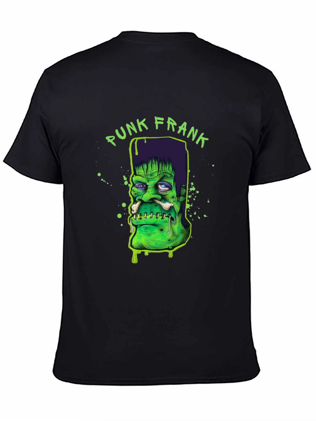 Punk Frank Graphic Tee - Cool Halloween Shirt