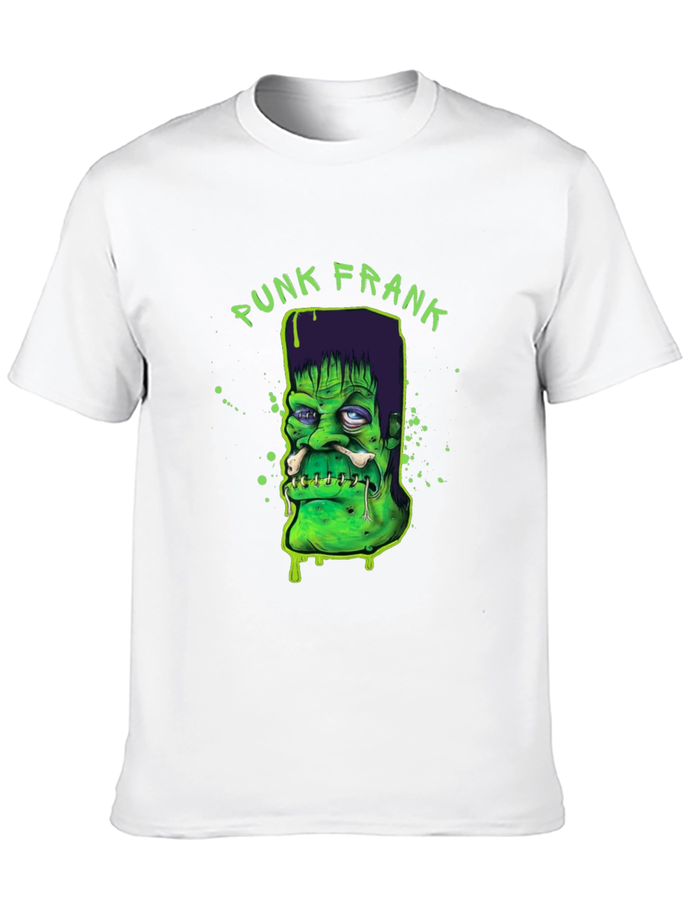 Punk Frank Graphic Tee - Cool Halloween Shirt