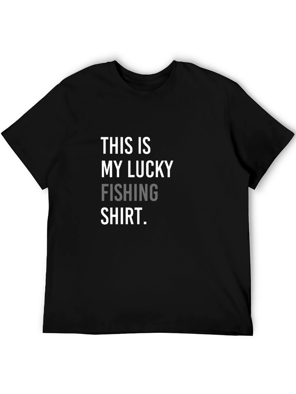 Lucky Fishing T-Shirt - Mens Black Tee