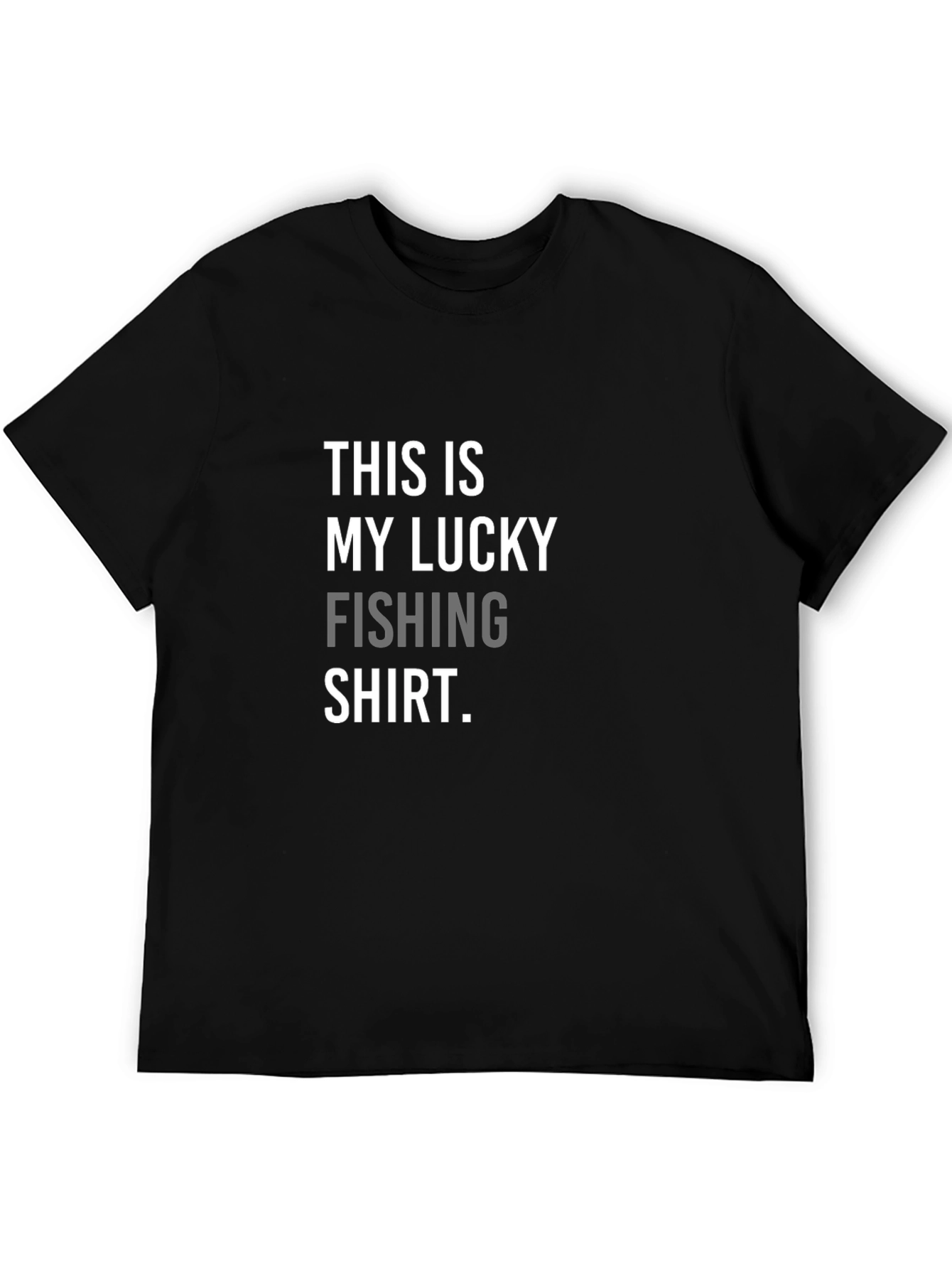 Lucky Fishing T-Shirt - Mens Black Tee
