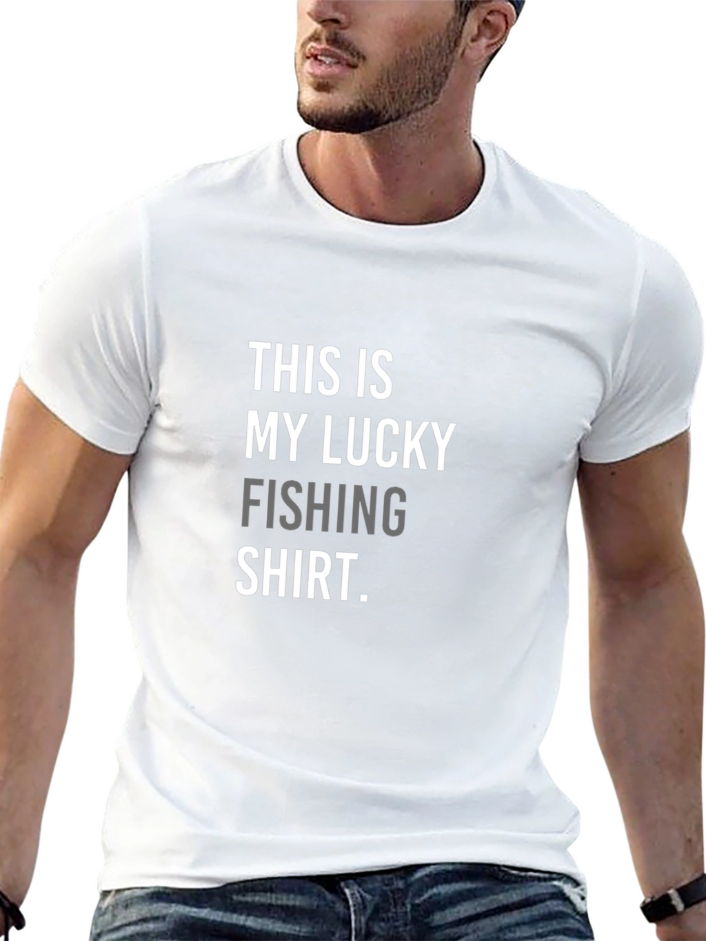 Lucky Fishing T-Shirt - Mens Black Tee
