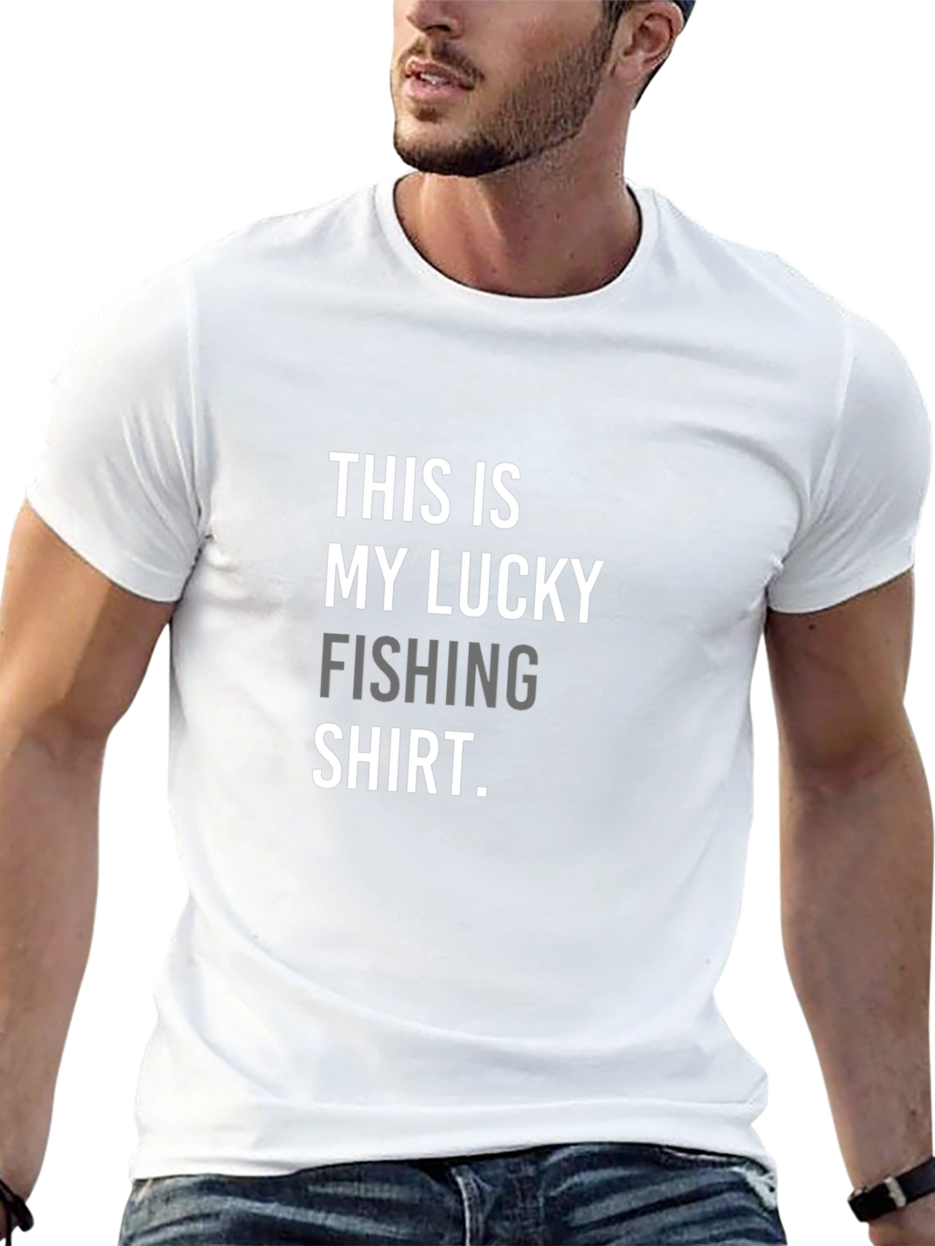 Lucky Fishing T-Shirt - Mens Black Tee
