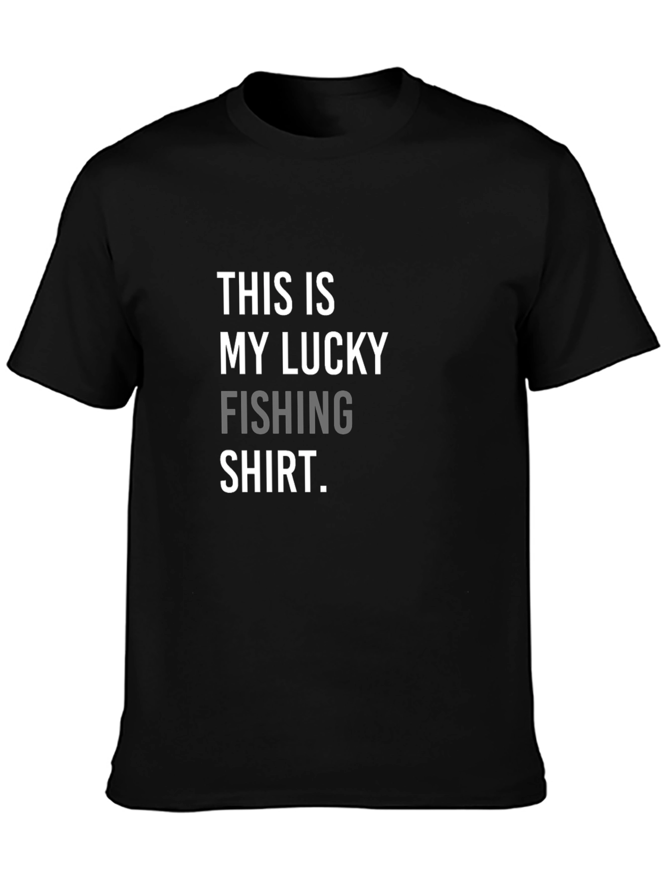 Lucky Fishing T-Shirt - Mens Black Tee