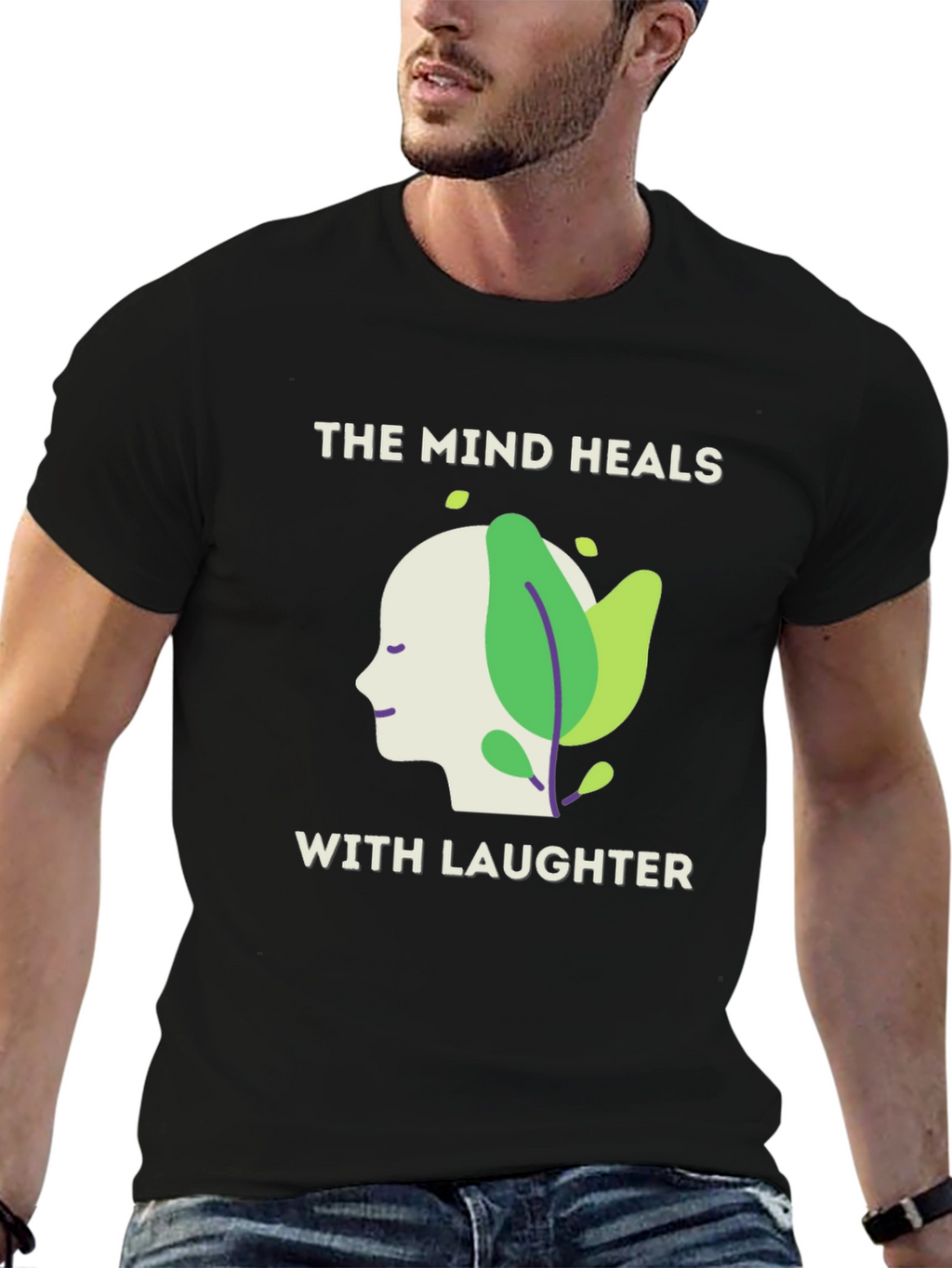 The Mind Heals with Laughter Graphic Tee