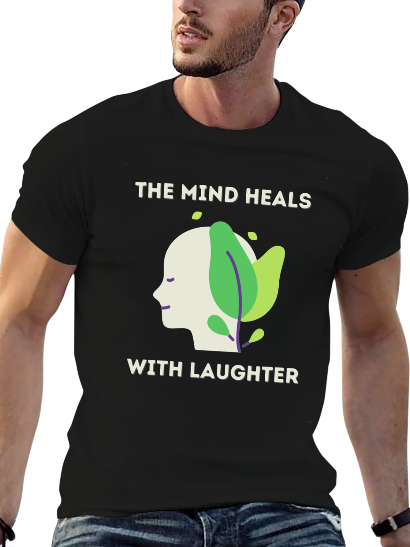 The Mind Heals with Laughter Graphic Tee