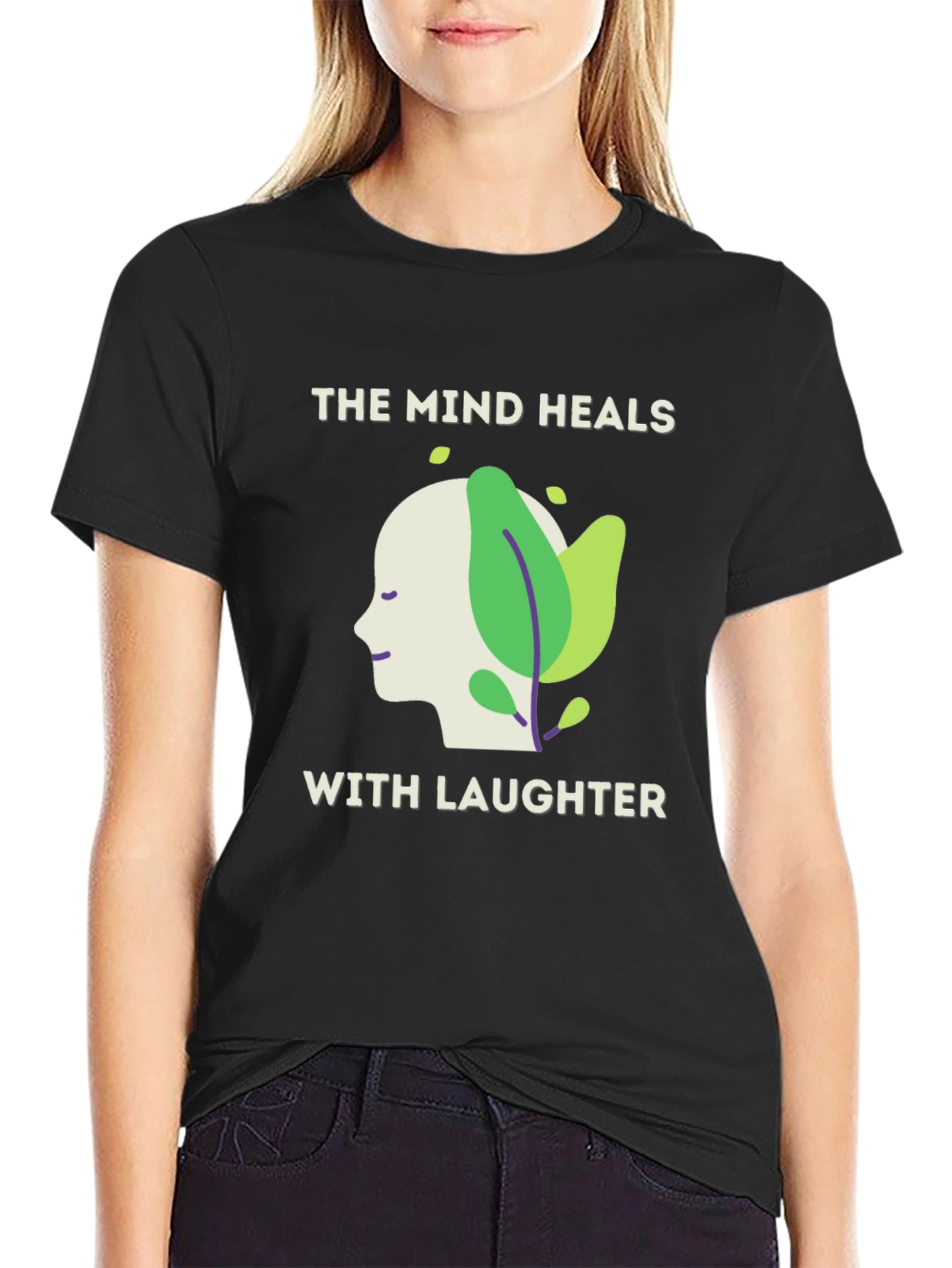 The Mind Heals with Laughter Graphic Tee