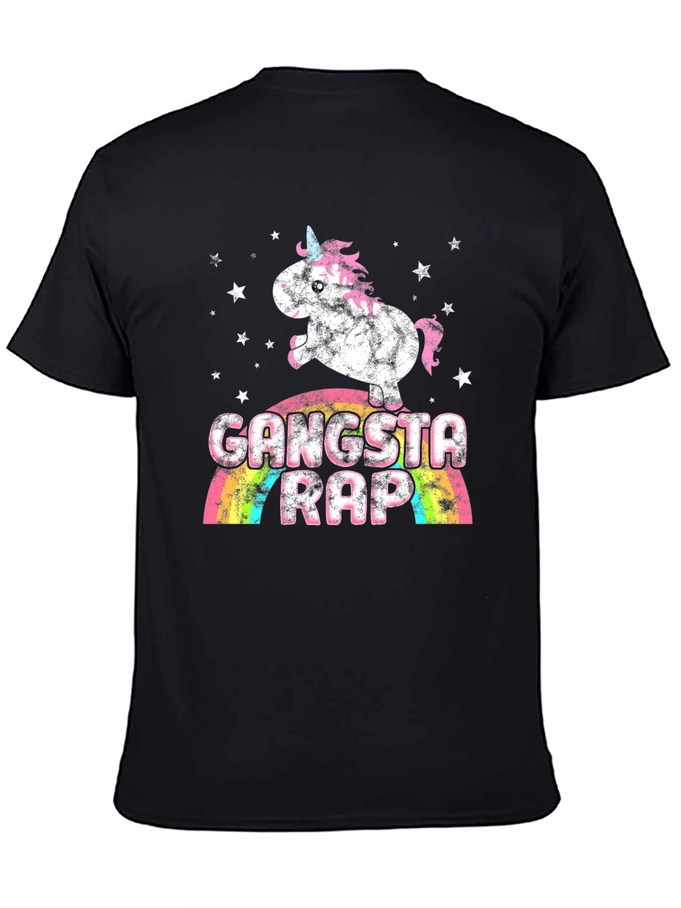 Gangsta Rap Unicorn Graphic T-Shirt