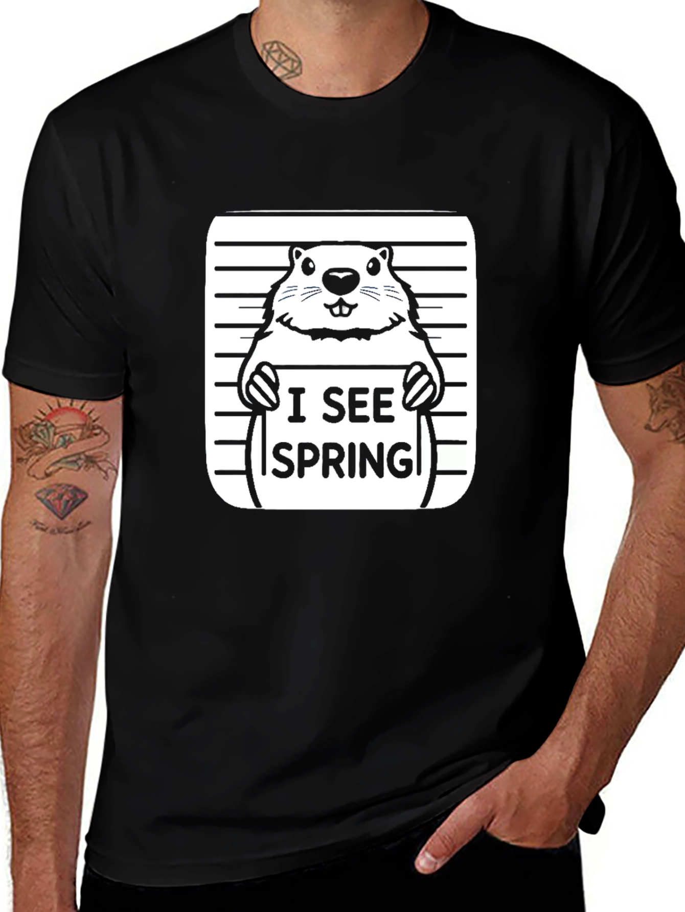 I See Spring Groundhog T-Shirt