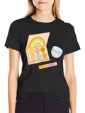 Rainbow Palette Graphic T-Shirt - Good Vibes