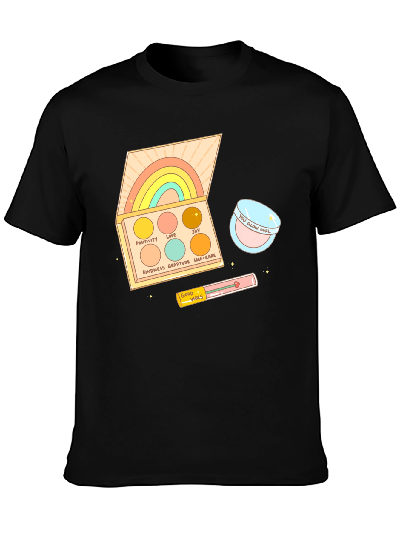 Rainbow Palette Graphic T-Shirt - Good Vibes
