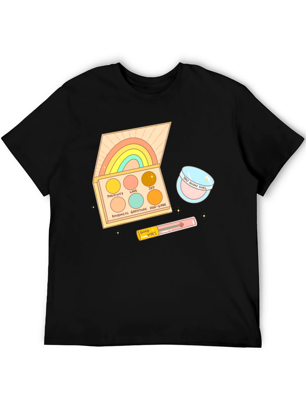 Rainbow Palette Graphic T-Shirt - Good Vibes
