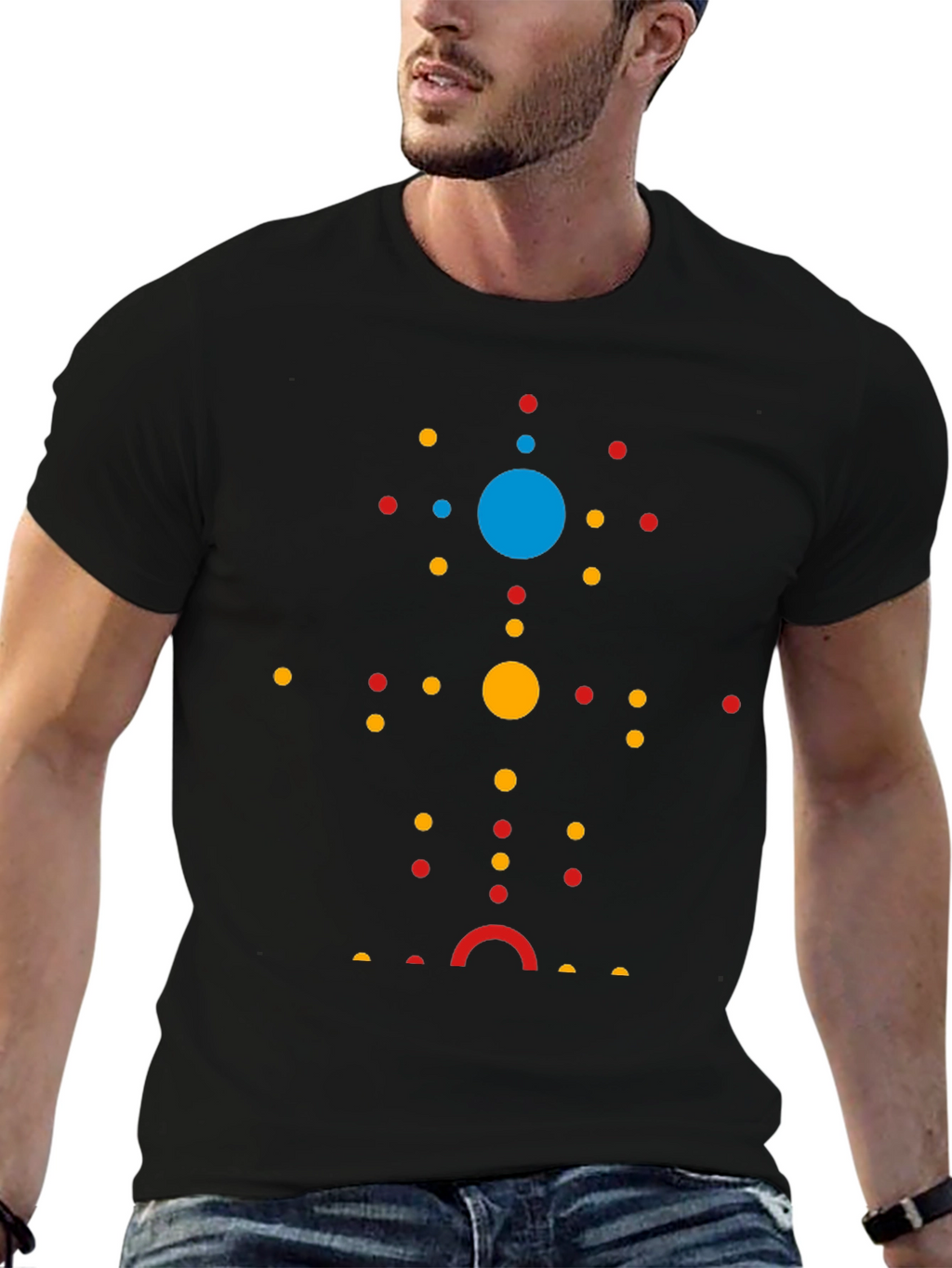 Abstract Dot Pattern Tee