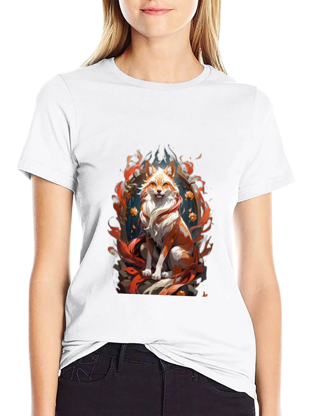 Fox Spirit Graphic Tee - Mens Black T-Shirt