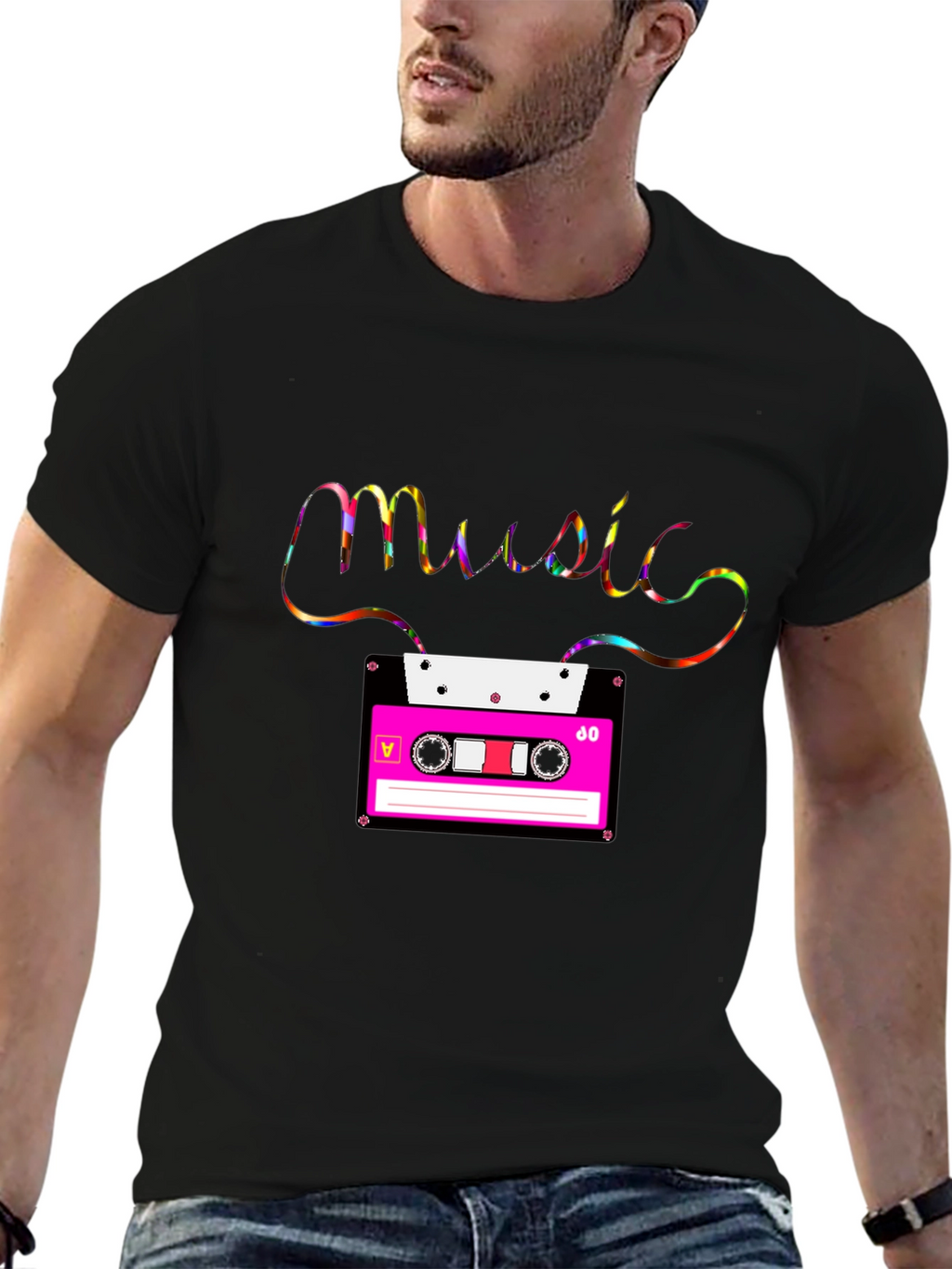 Retro Music Cassette Tape T-Shirt