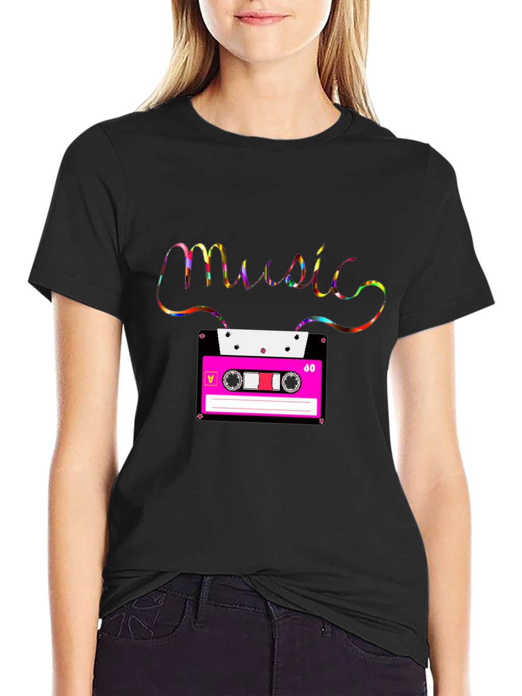 Retro Music Cassette Tape T-Shirt