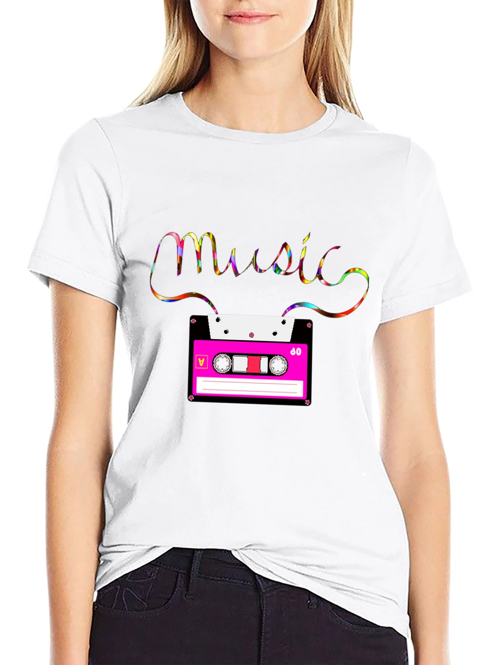 Retro Music Cassette Tape T-Shirt