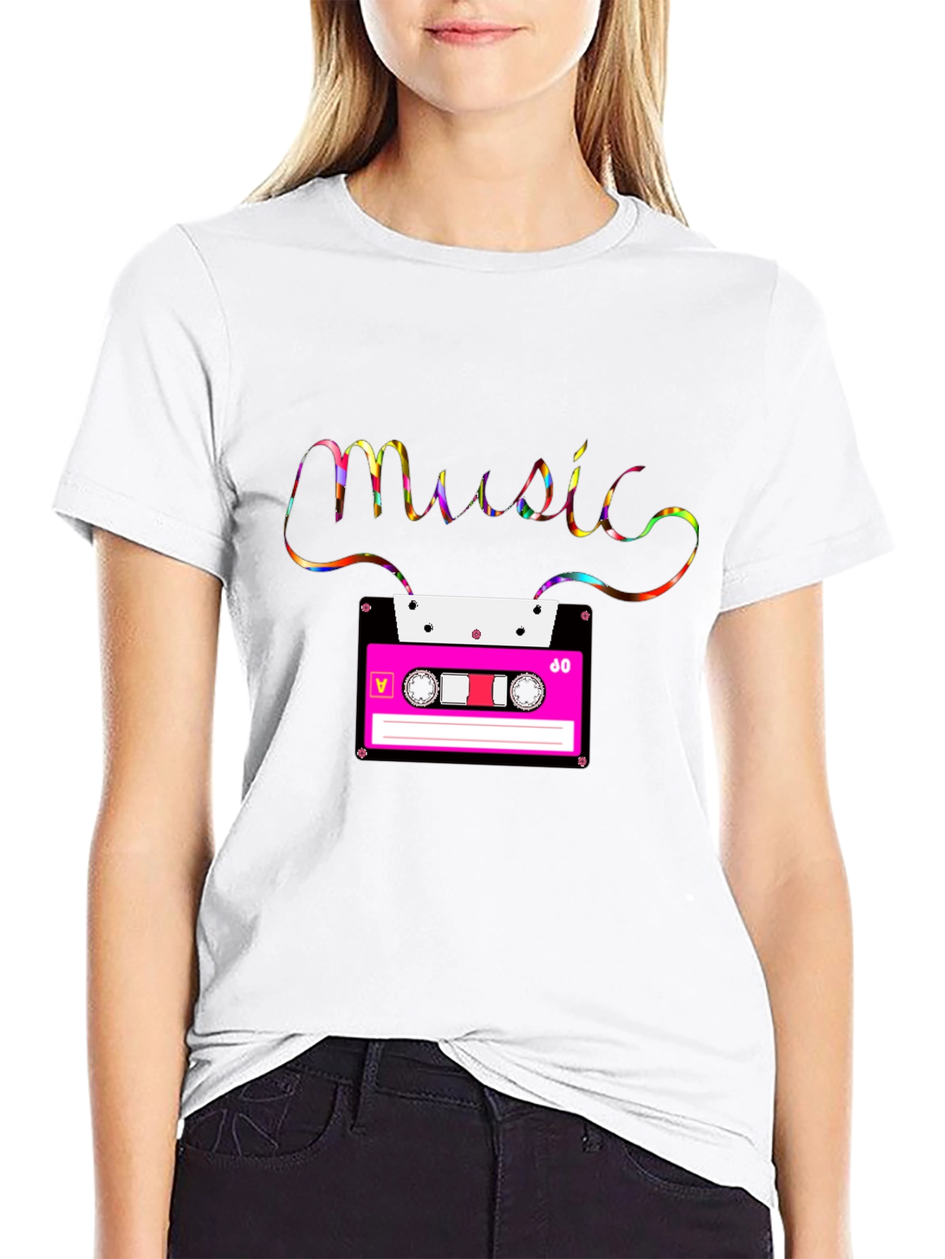 Retro Music Cassette Tape T-Shirt