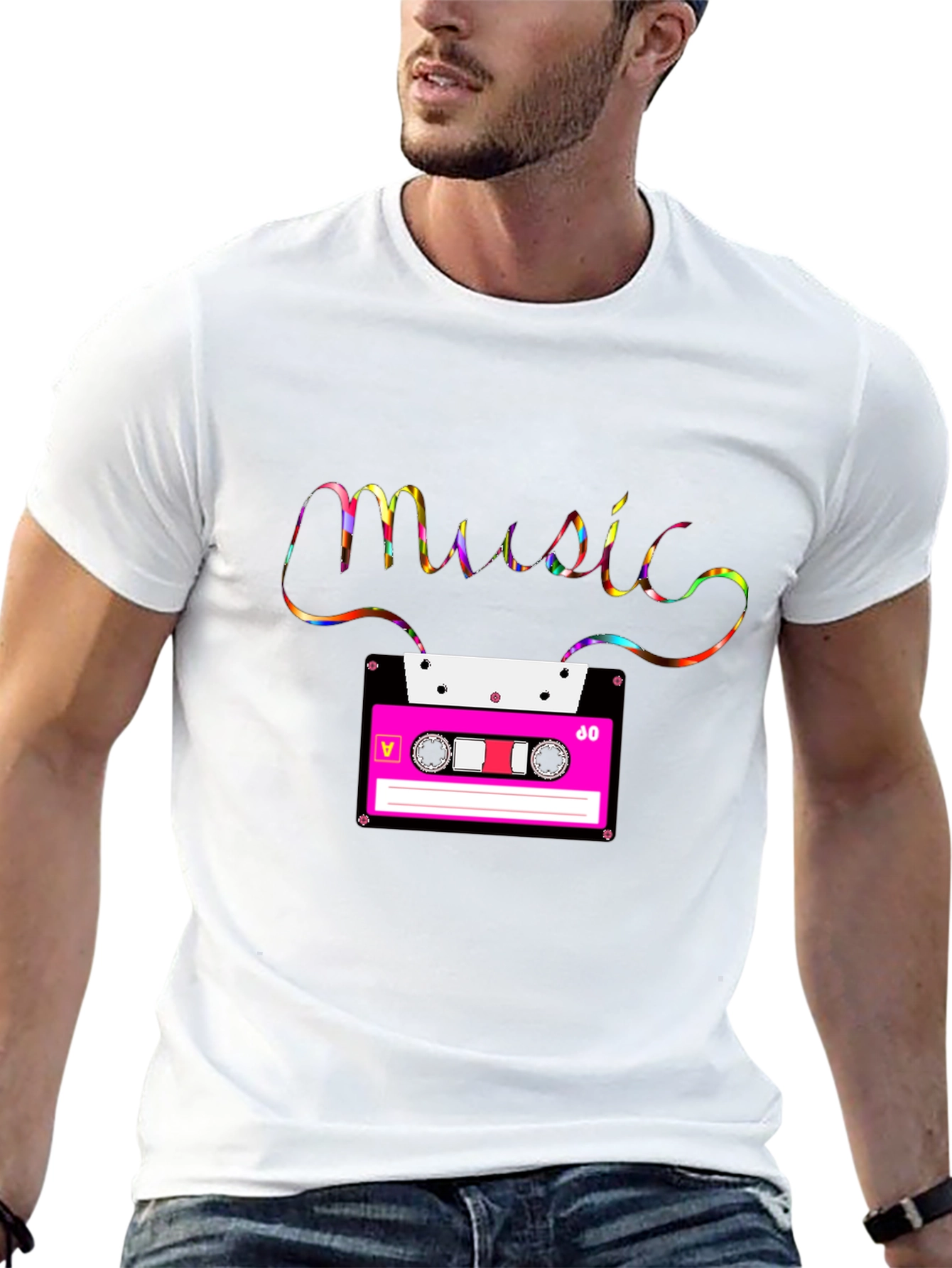 Retro Music Cassette Tape T-Shirt