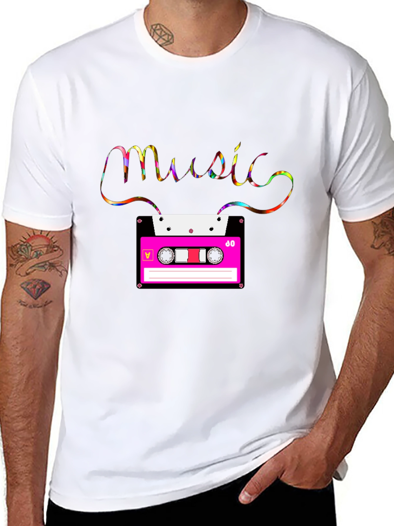 Retro Music Cassette Tape T-Shirt