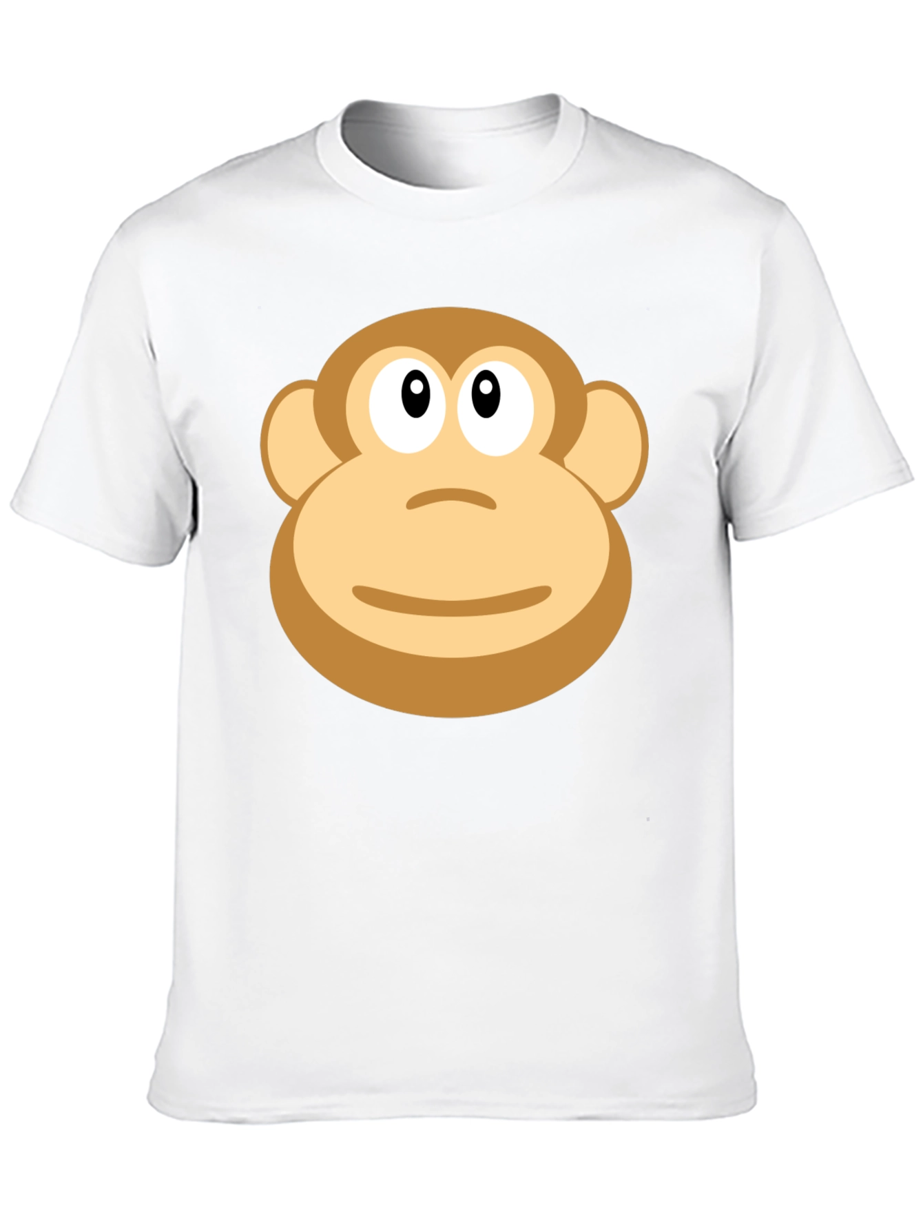 Monkey Face Graphic T-Shirt - Casual Black Tee
