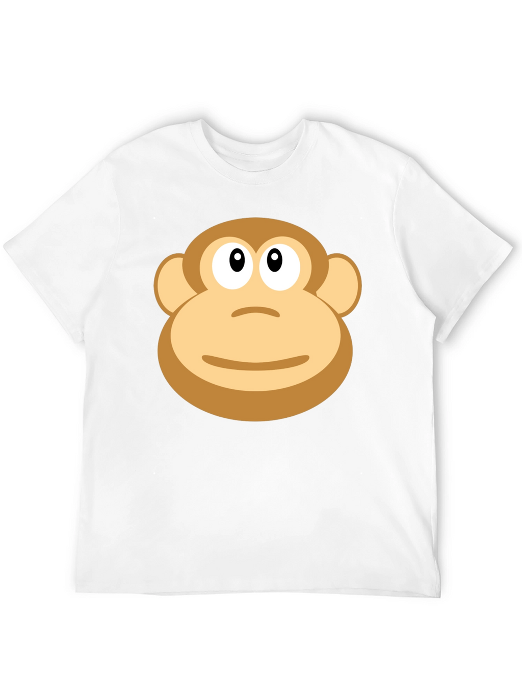 Monkey Face Graphic T-Shirt - Casual Black Tee