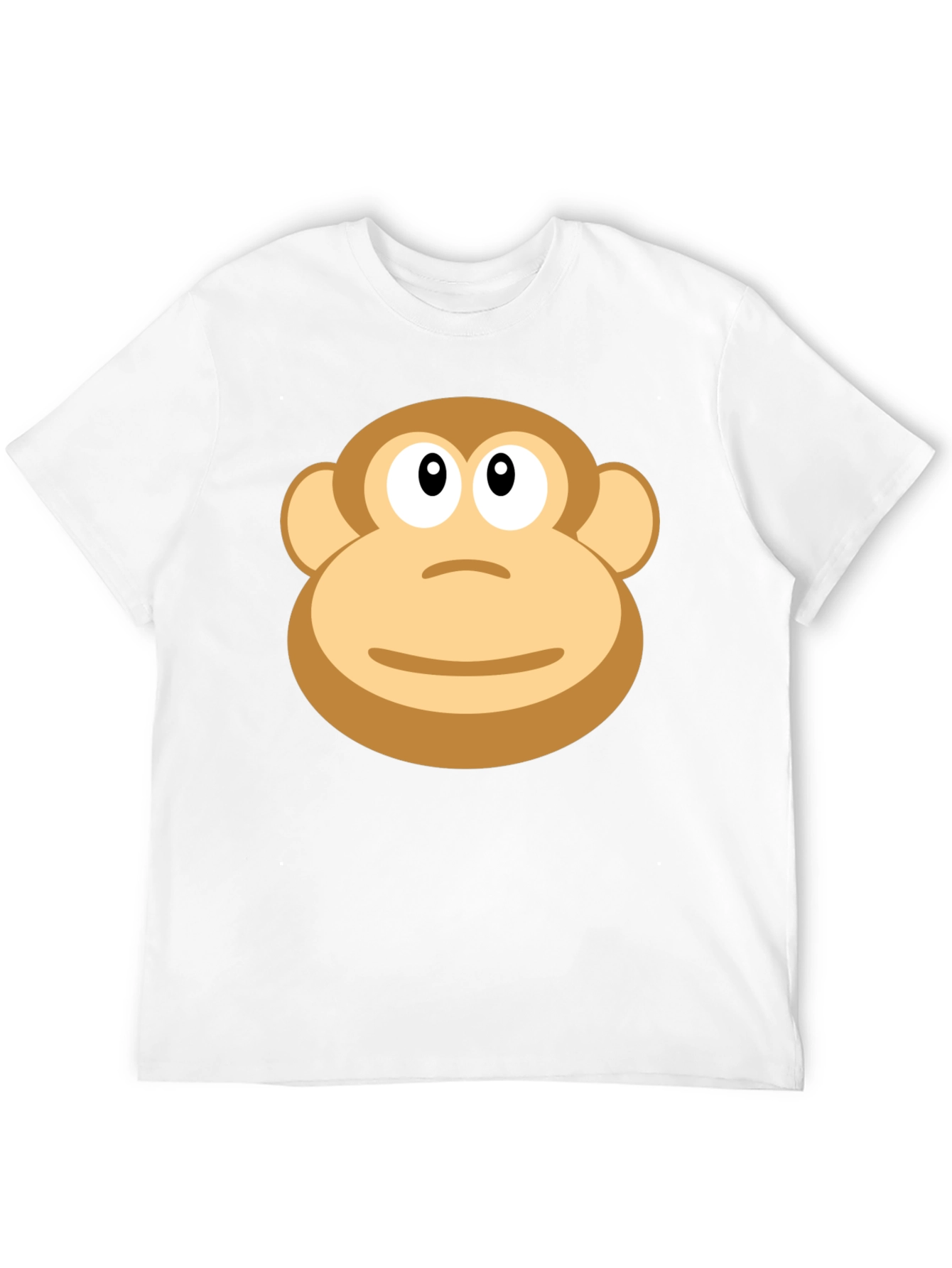 Monkey Face Graphic T-Shirt - Casual Black Tee