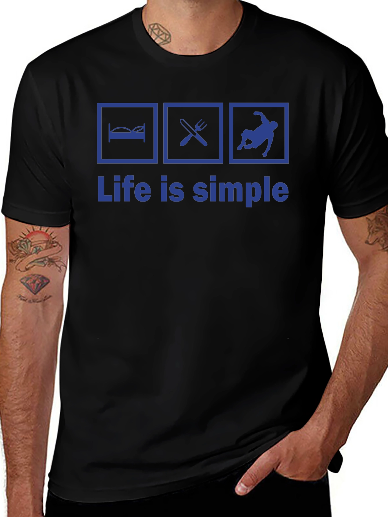 Life is Simple T-Shirt - Sleep Eat Breakdance