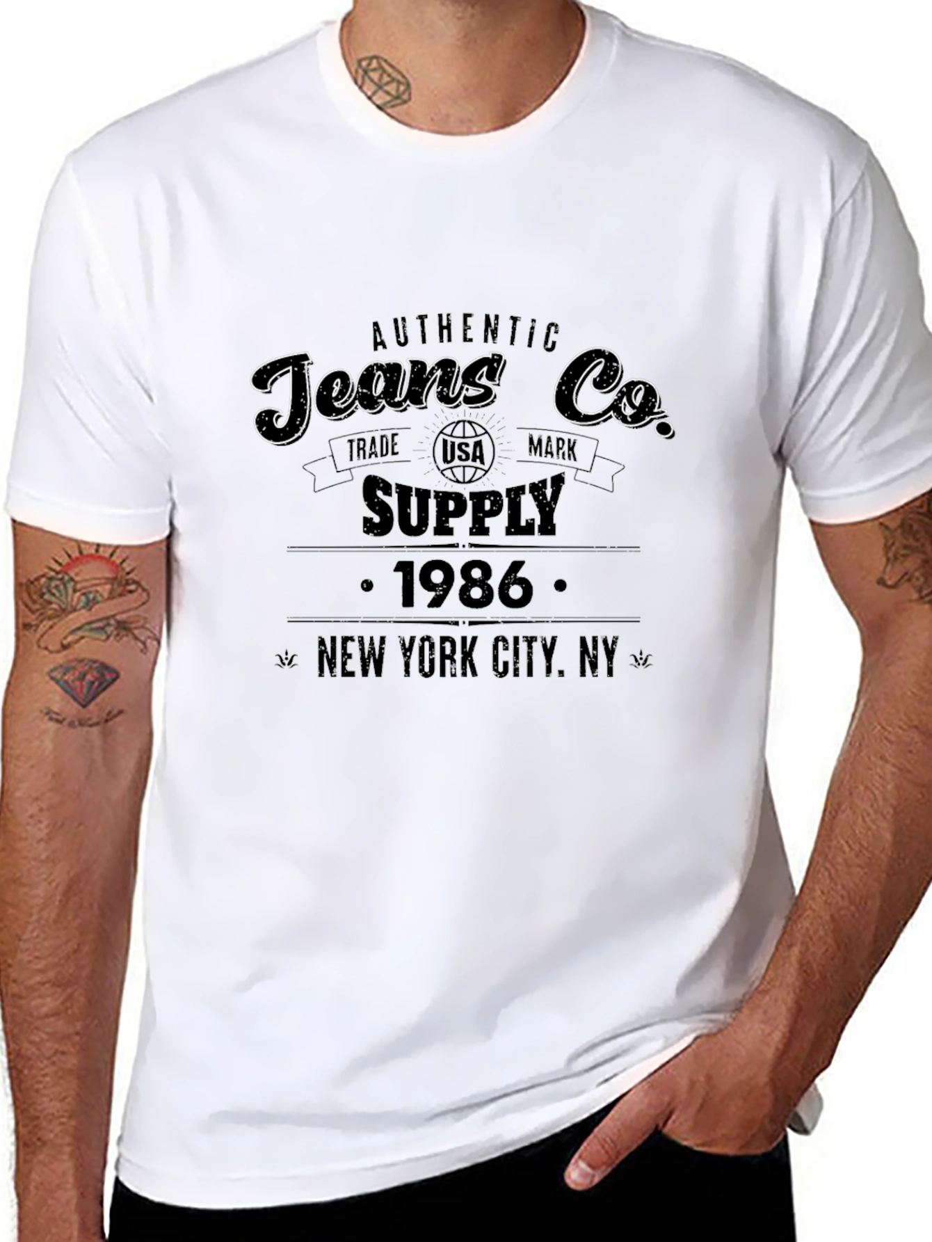 Authentic Jeans Co. Black T-Shirt