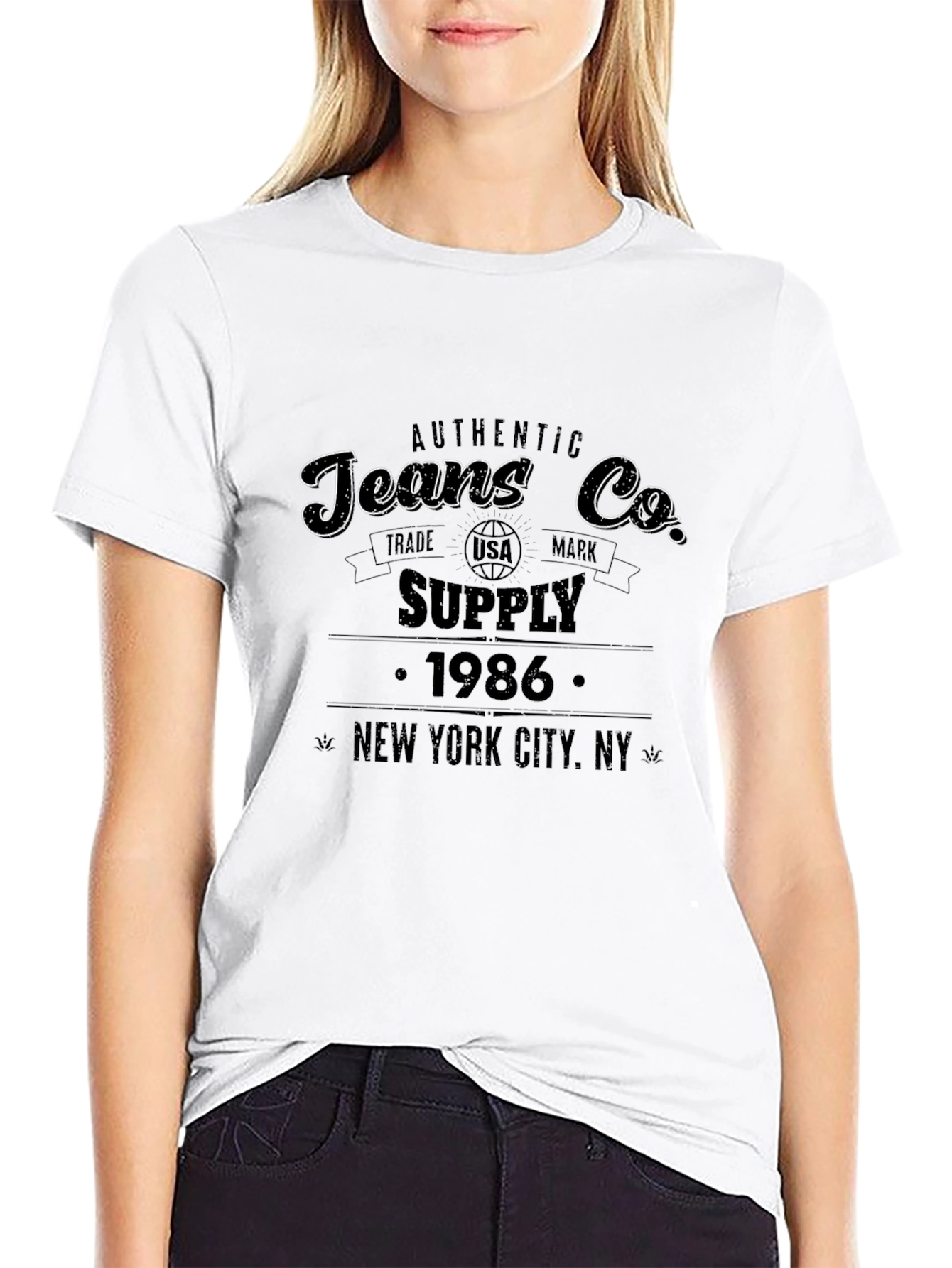 Authentic Jeans Co. Black T-Shirt