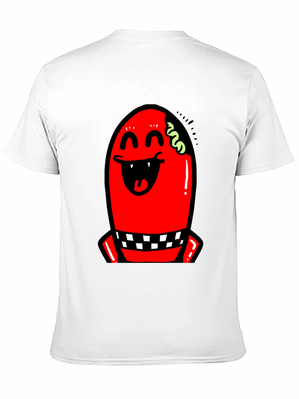 Red Monster Graphic Black T-Shirt