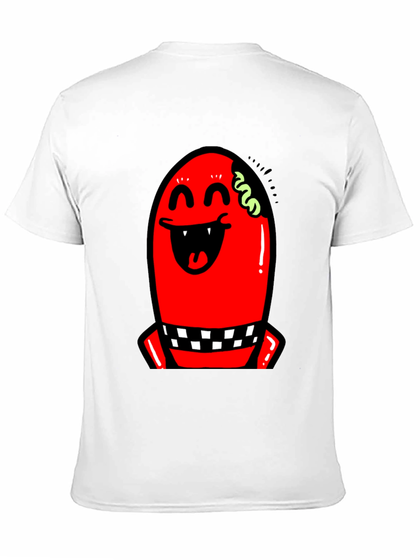 Red Monster Graphic Black T-Shirt