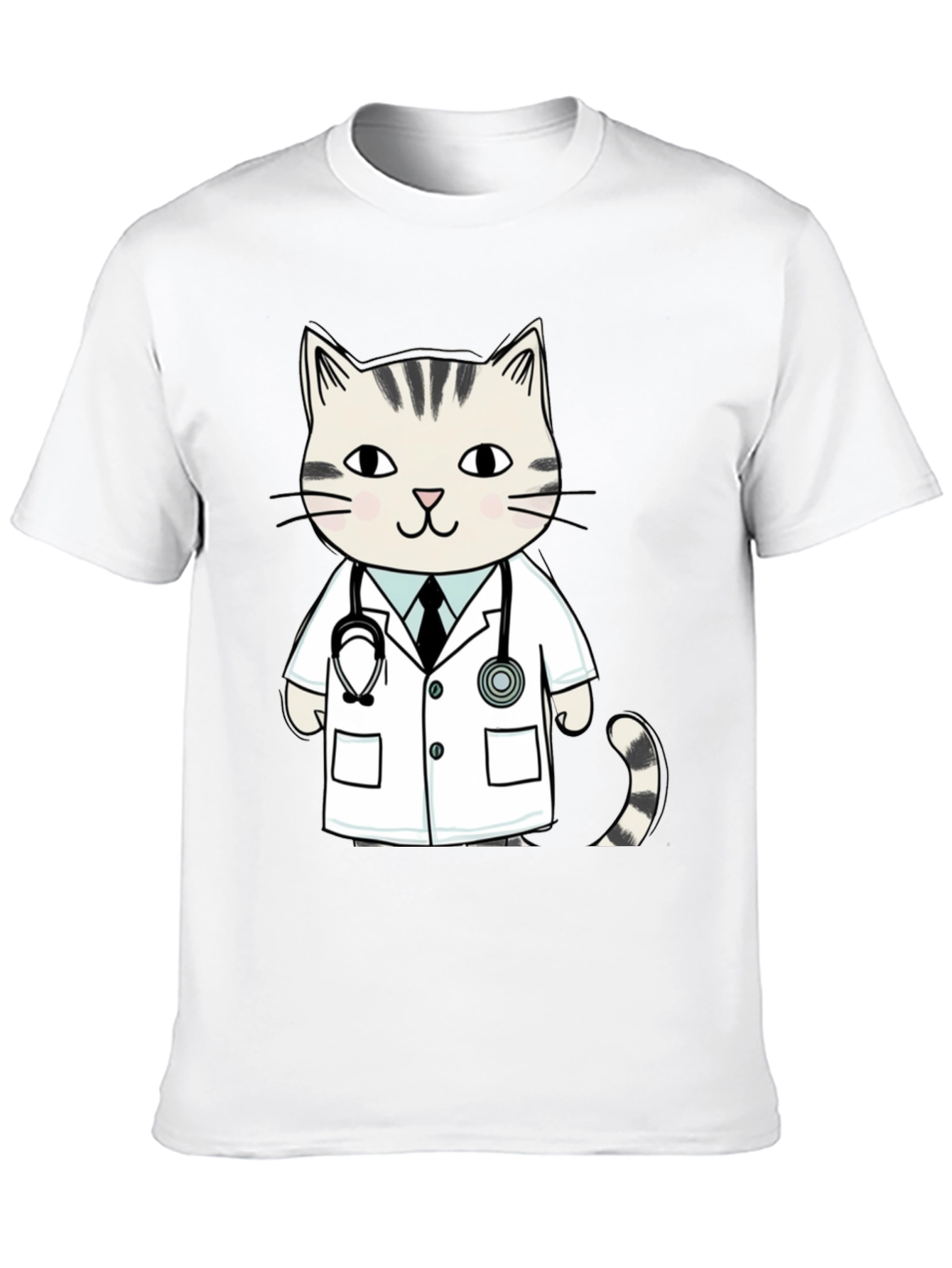 Doctor Cat T-Shirt - Novelty Vet Tee