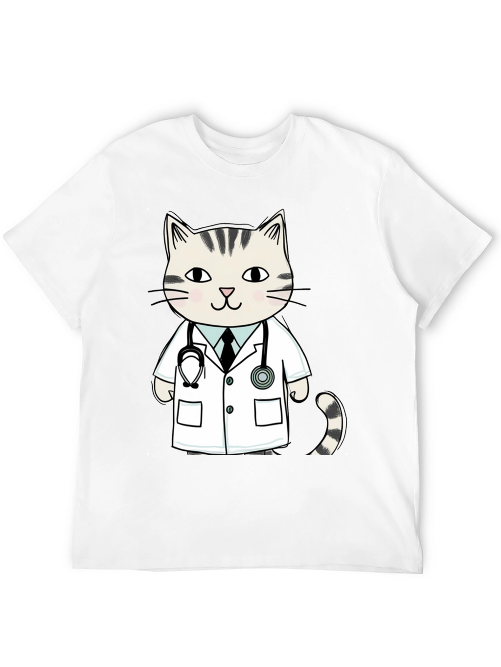 Doctor Cat T-Shirt - Novelty Vet Tee