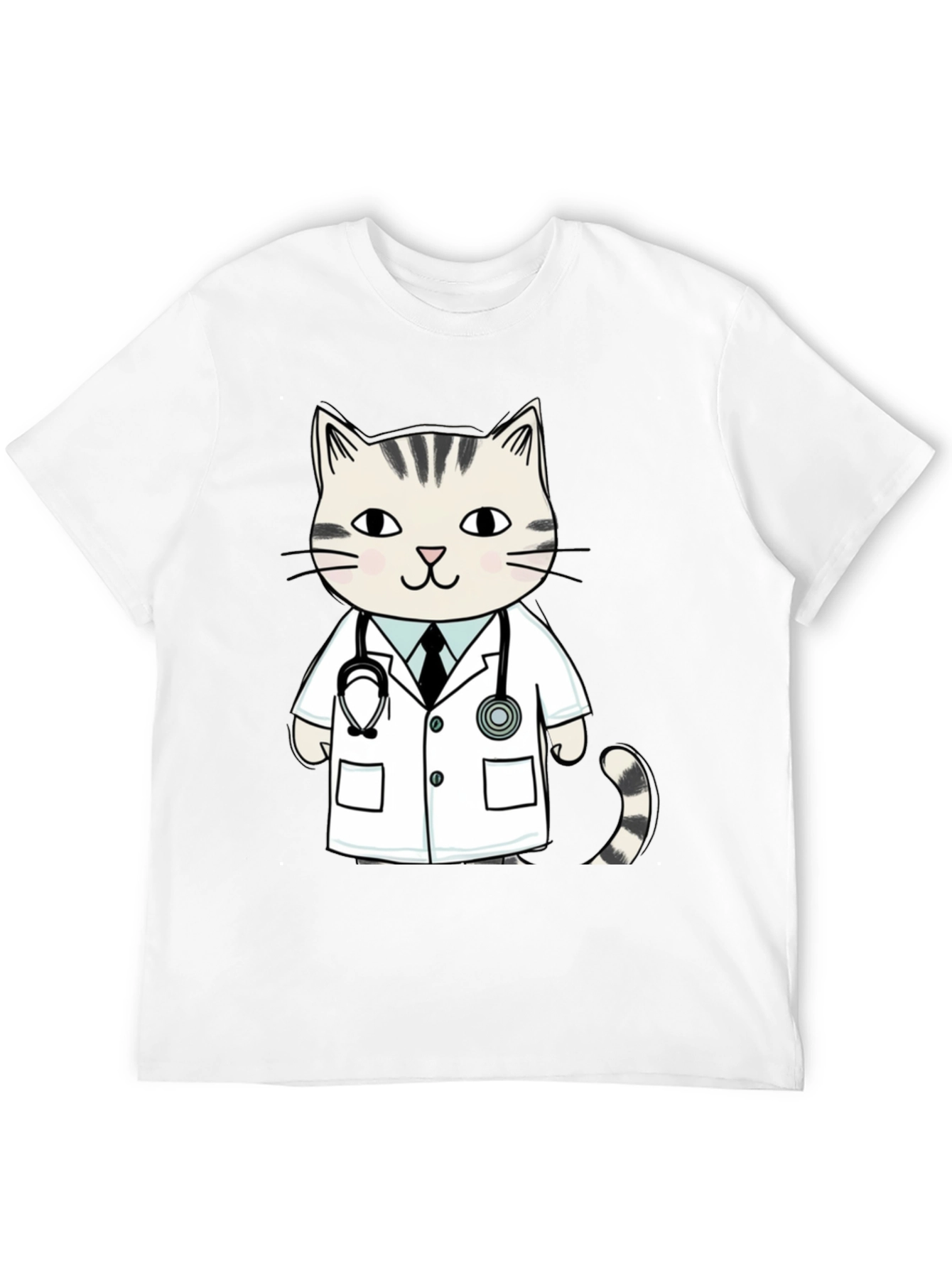 Doctor Cat T-Shirt - Novelty Vet Tee