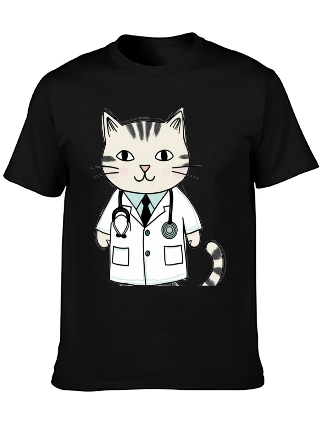 Doctor Cat T-Shirt - Novelty Vet Tee