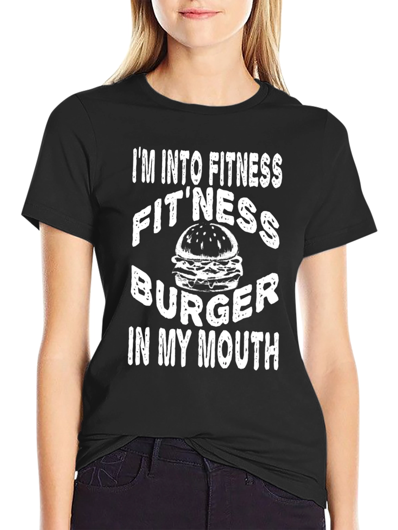 Fitness Burger T-Shirt - Funny Foodie Tee