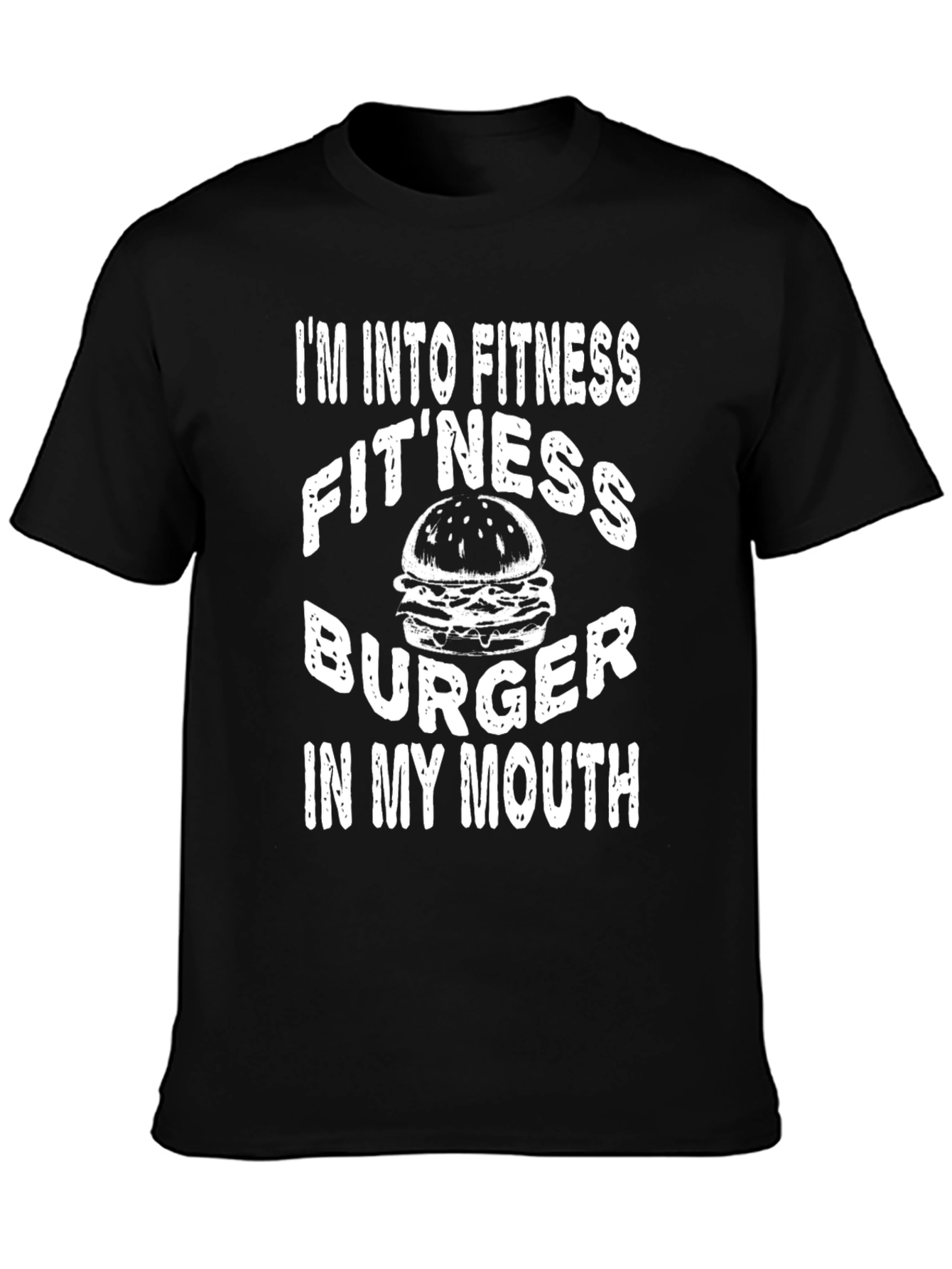 Fitness Burger T-Shirt - Funny Foodie Tee